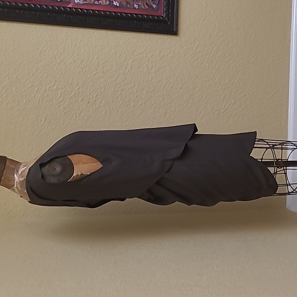 Womens OAK NYC Draped Open Back Layered Shirt Dress Crepe Green Size 1 Small - Picture 6 of 7